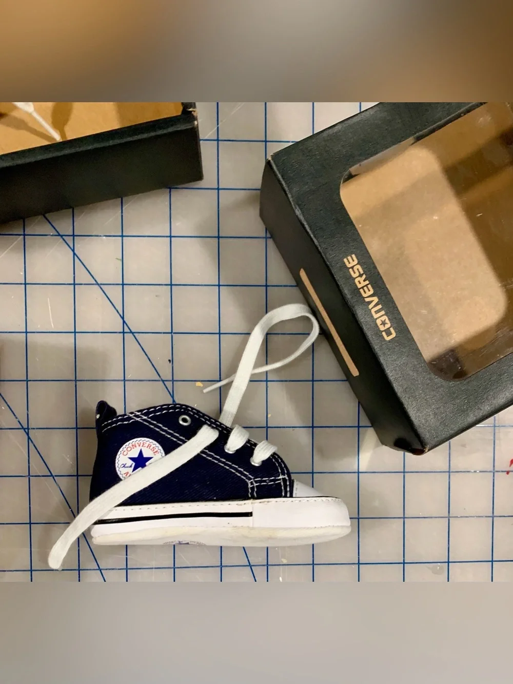 Converse Kids Navy and White High-Top Sneakers